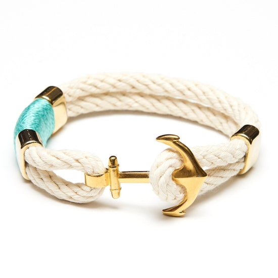 Bracelet - Waverly - Ivory/Turquoise - Gold - Small