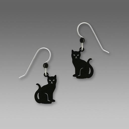 Earrings - "Niki" Black Cat - 1588