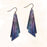 Earrings - Peacock Swirl Double Rectangle - 16NQ