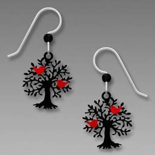 Earrings - Tree of Life with Birds - 1810
