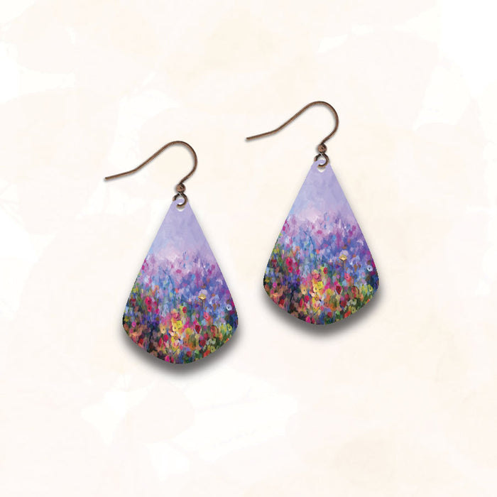 Earrings - Colorful Dreamy Garden Pick - 1NJE