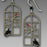 Earrings - Cat Watching Bird in Window - 2113