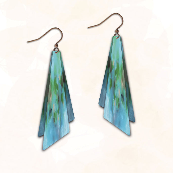 Earrings - Caribbean Waters Double Rectangle - 2NQ