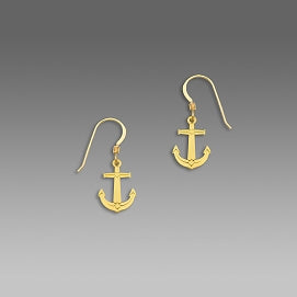 Earrings - Anchor - Gold Plated - 1723
