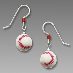 Earrings - 3D Baseball - 1920