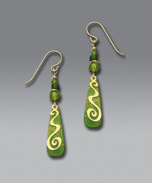 Earrings - Multi Greens - Drop earrings - 7175