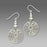 Earrings - Filigree Circle w/Beads - 7391