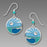 Earrings - Disc w Caribbean Blues - 7703