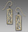 Earrings - GP & HM Twigs & Bubbles Rectangle - 7778