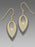 Earrings - Three Part Stacked Inverted Teardrop - 7850