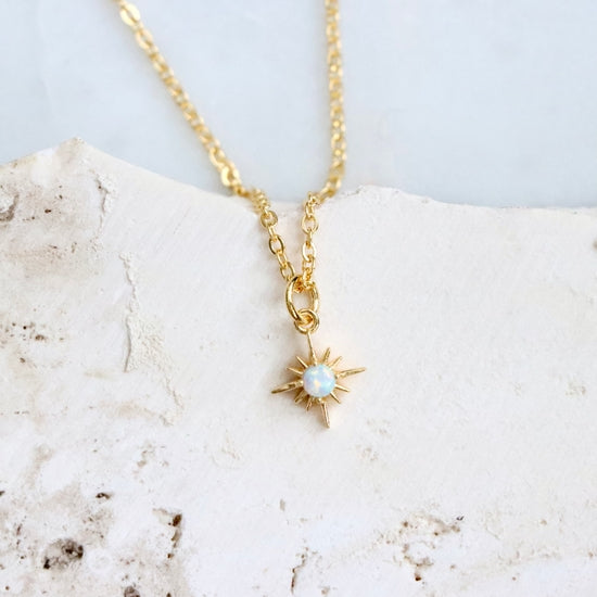 Necklace - Opal North Star - Gold - MB