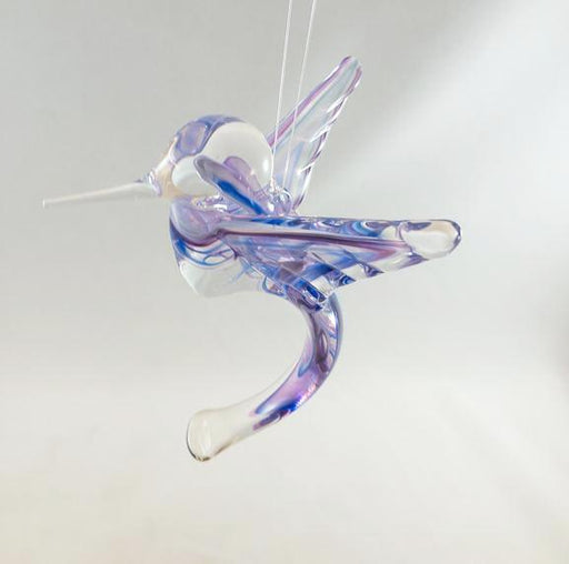 Glass Hummingbird - Cobalt & Purple