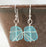 Earrings - Freeform Wraps - Small - Turquoise Blue