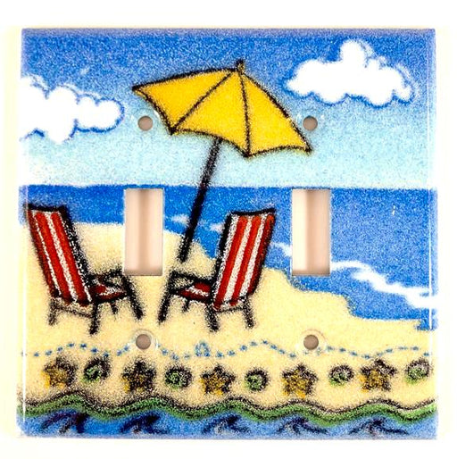 Switch Plate Cover - Double - Beach