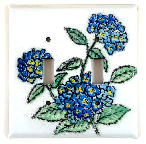 Switch Plate Cover - Double - Hydrangeas