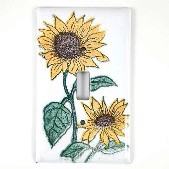 Switch Plate Cover - Single - Sunflower