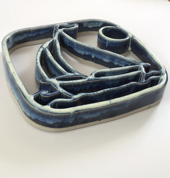 Trivet - Sailboat - Navy