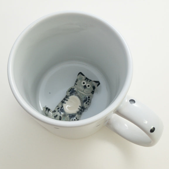Cheer-Up Cup - Cat - Grey