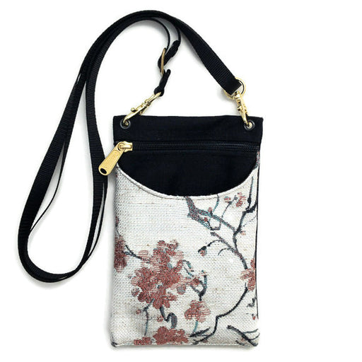 Purse - Cell Phone Case - Adjustable - Cherry Blossom
