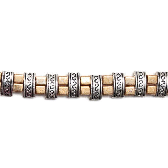 Magnetic Bracelet - Gold and Silver Two by One