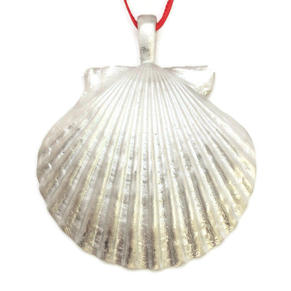 Ornament - Pendant Scallop Shell with Bail