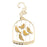 Ornament - Gold Plated Birdcage
