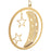 Ornament - Gold Plated Moon & Stars