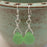 Earrings - Round Teardrop - Green