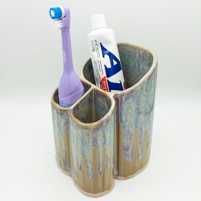 Dual Toothbrush Holder - Desert