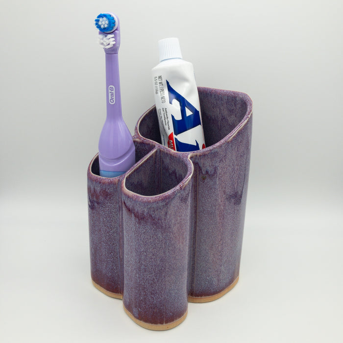 Dual Toothbrush Holder - Lavender