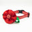 Dog Collar - Red Plaid/Red Flower - Small