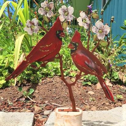 Cardinals on Dogwood