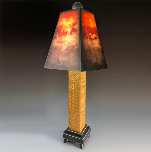 Lamp - Florence on Brown Stoneware Base - M