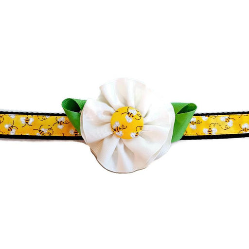 Dog Collar - Bee Flower - Extra Small
