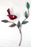 Bird in Tree - Single - Red