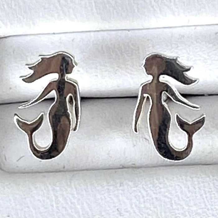 Earrings - Mermaid Post - Sterling Silver - JG