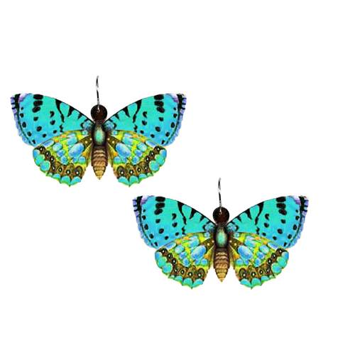 Earrings - Jewel Blue Butterfly - EA33