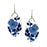 Earrings - Blue Mum Tapered Oval - EA43
