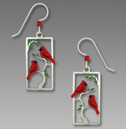 Earrings - Cardinals in a Tree - 2000