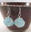 Earrings - Freeform Wraps - Opaque Blue