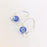 Earrings - Wishbone - Small - SS - Dark Blue