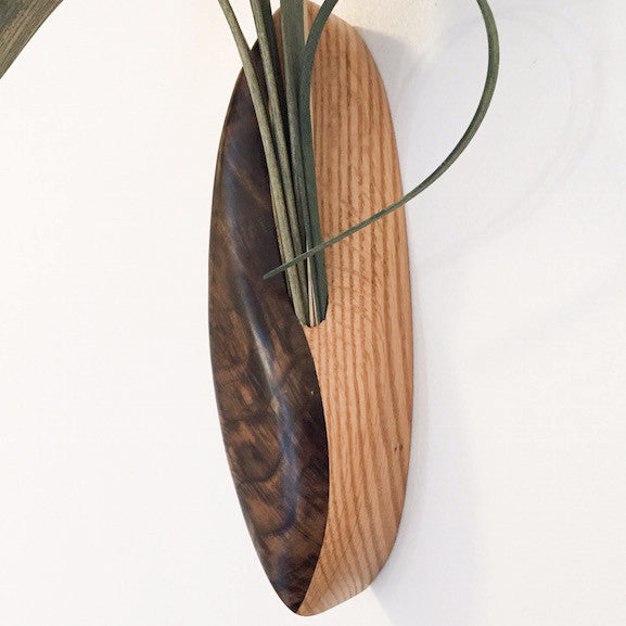 Hanging - Feathers with Flowers - Red White Purple Flowers - W-315F