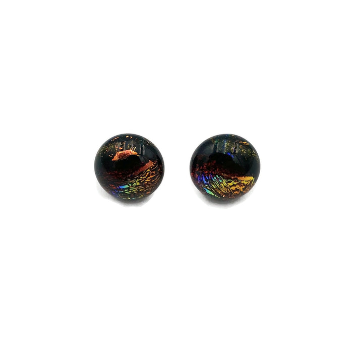 Earrings - Medium Dot - Rainbow Red - 0105.10RR