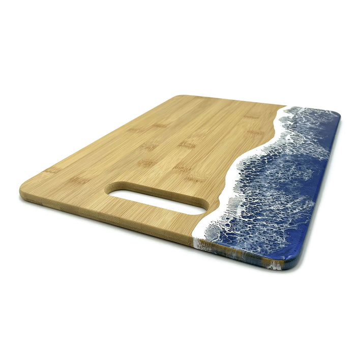 Ocean Wave Cutting Board - Ocean Blue - Horizontal