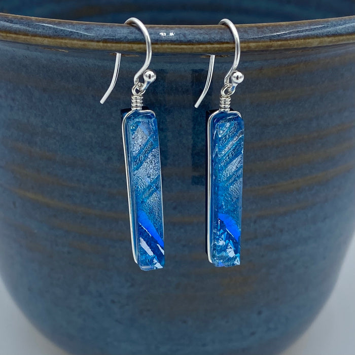 Earrings - Rectangle - Sea Blue - 0220.90SB