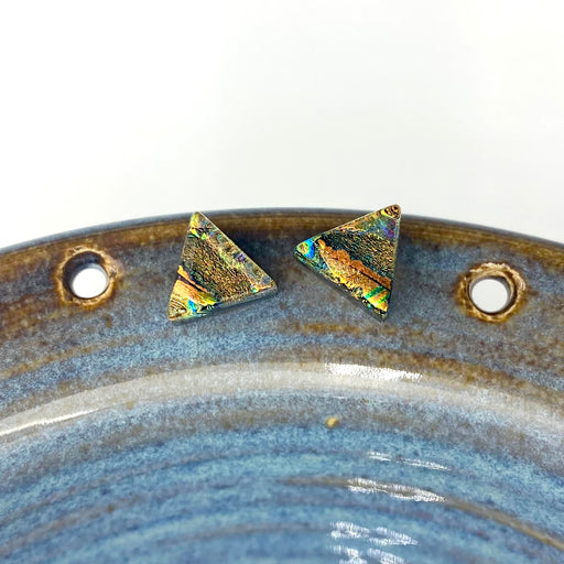 Earrings - Triangle Post - Copper Gold - 0125.50