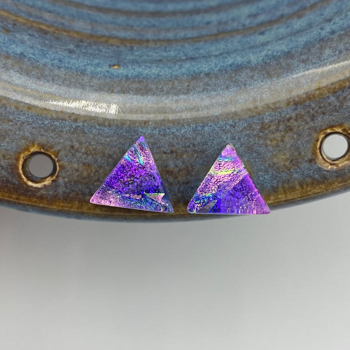 Earrings - Triangle Post - Lilac Purple - 0125.30LI