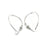 Earrings - Wishbone - Medium - SS - Silver Ball