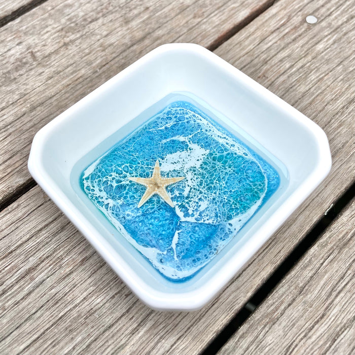 Ring Dish - Square - Light Blues