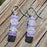 Earrings - Squares - Lavender/White - SLS